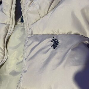 U.S. Polo Assn. Women's Cream Puffer Vest